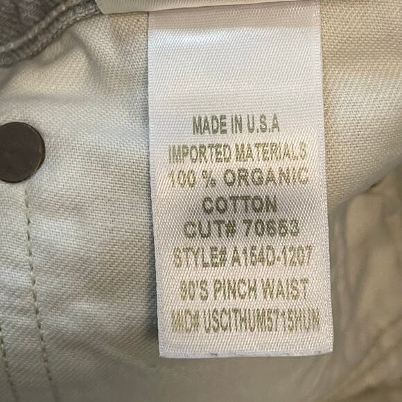 AGOLDE 90s Pinch Waist Jeans Women’s 31 Light Wash Button Fly USA - Picture 4 of 14